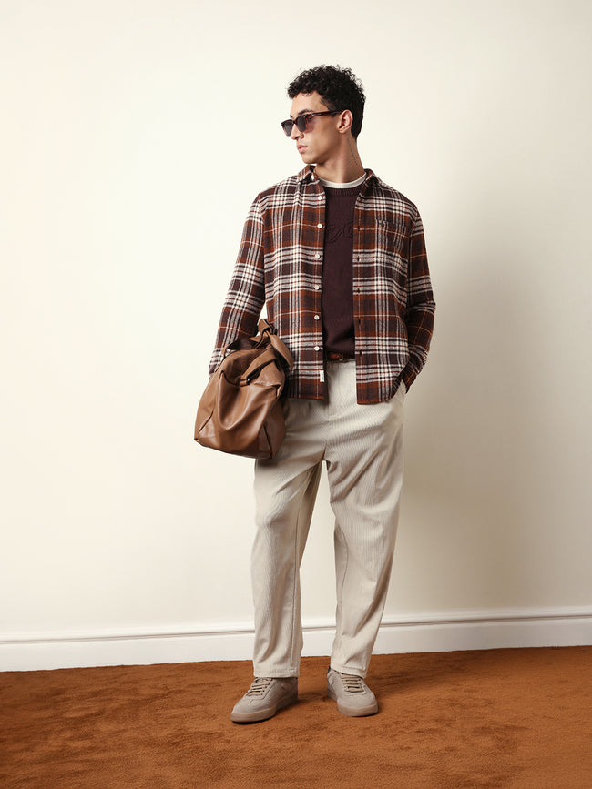 Men Modern Fit Casual Shirt