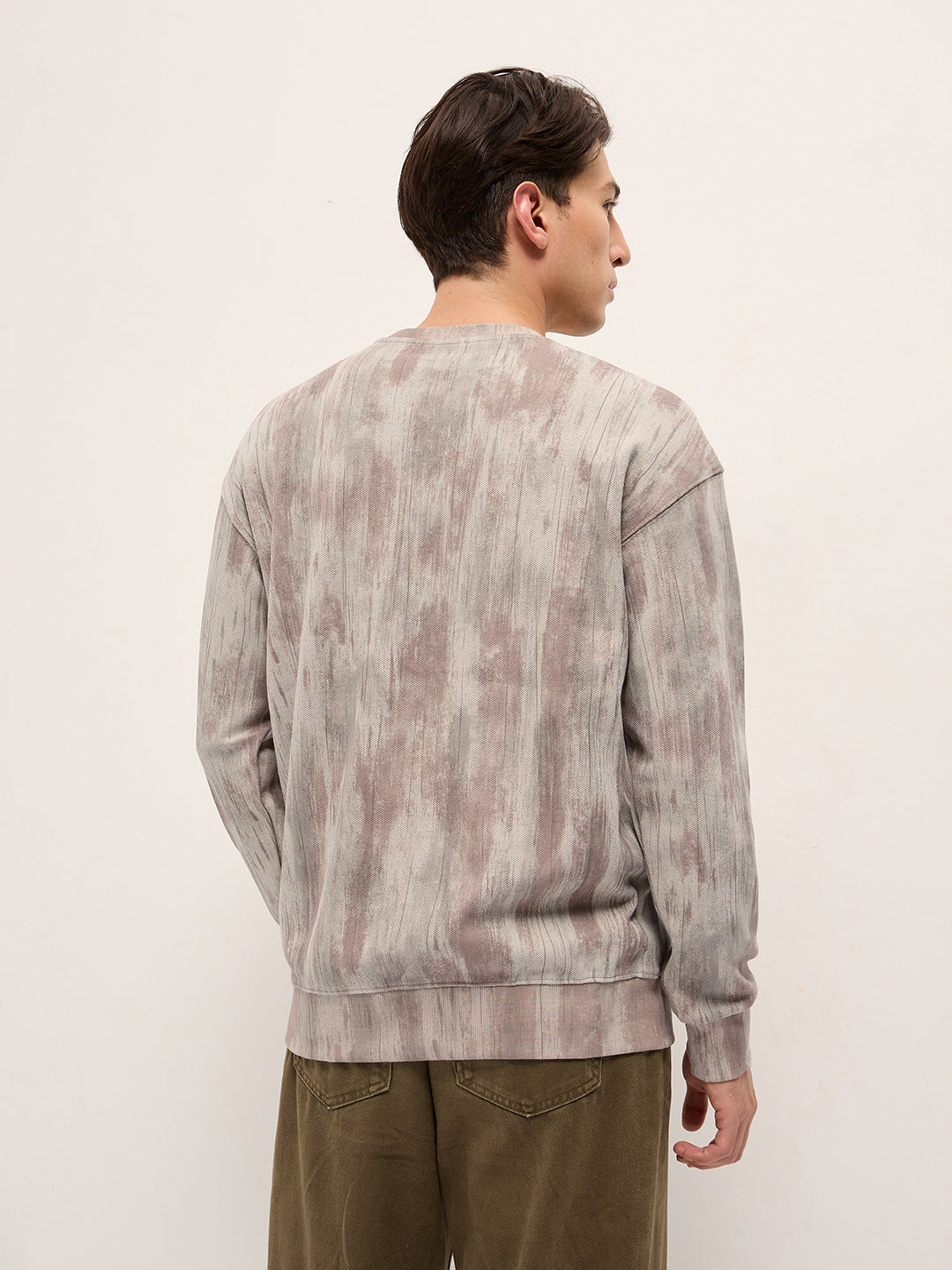 Men Grey Regular Fit Crew Neck T-Shirt