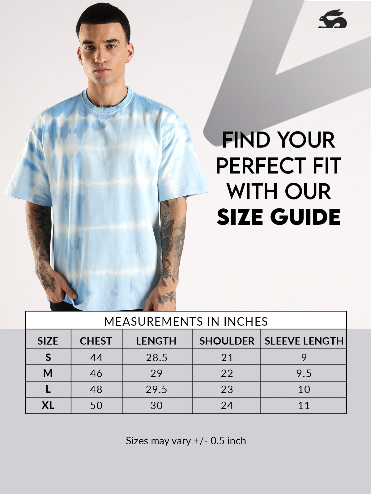 Men Multicolor Trendy Oversized T-Shirt