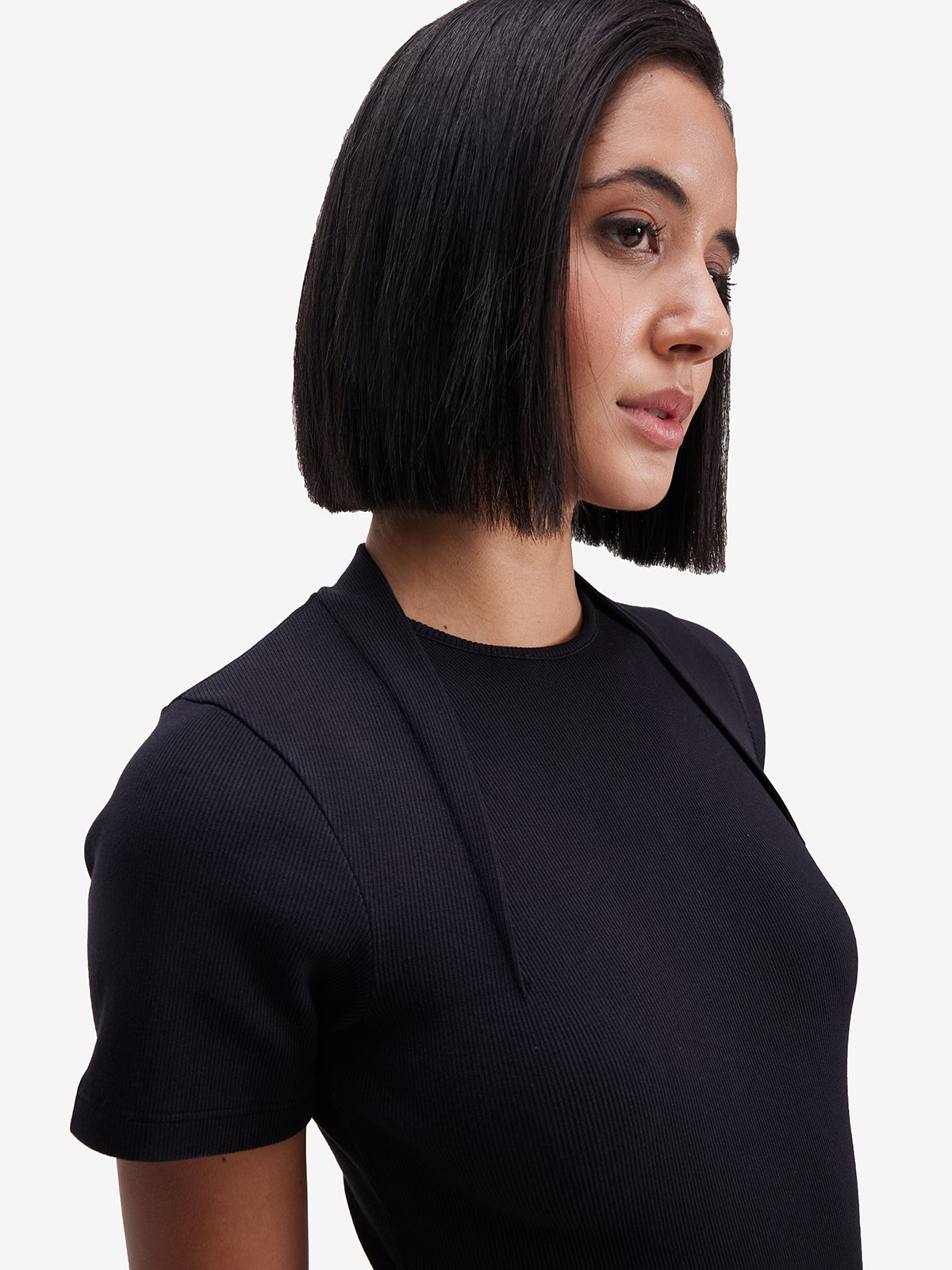 Women Black Cotton Top