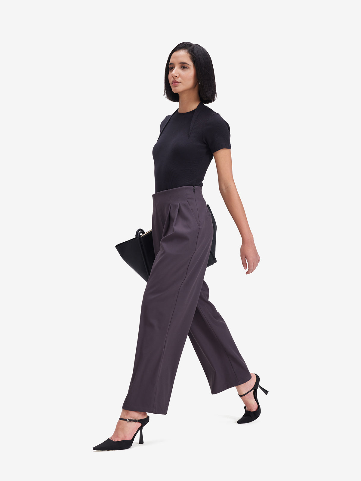 Women Black Cotton Top