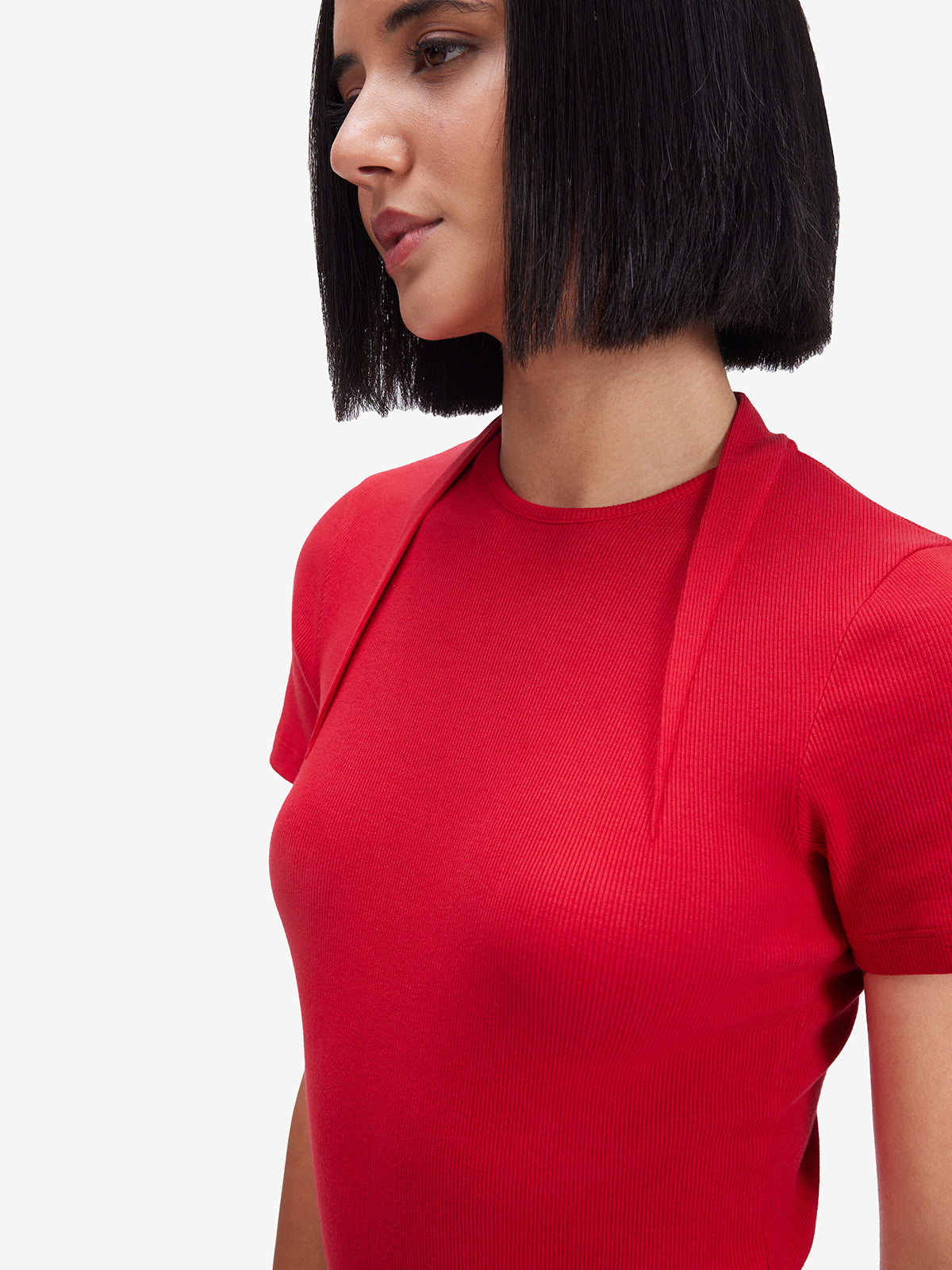 Women Red Cotton Top