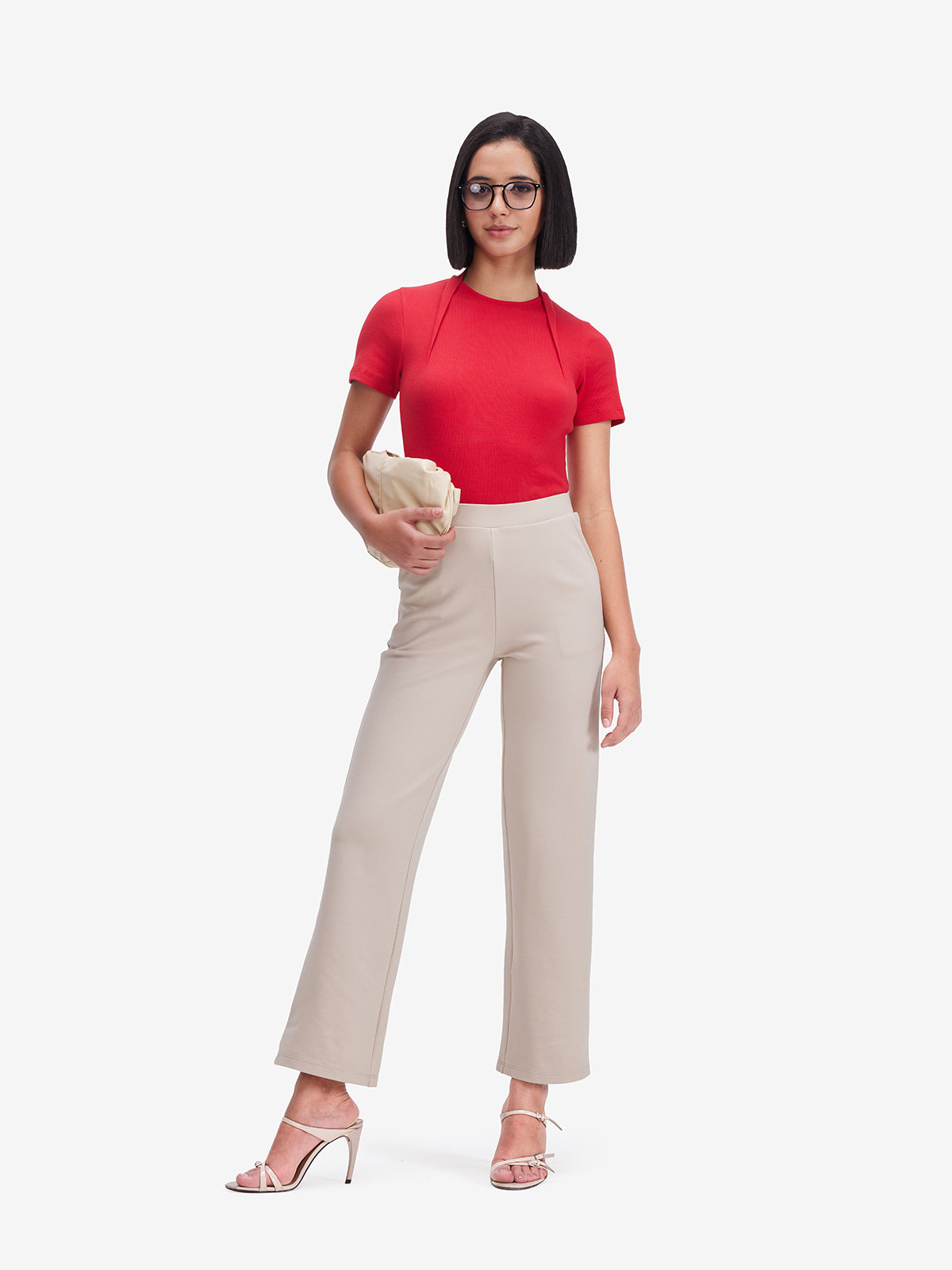 Women Red Cotton Top