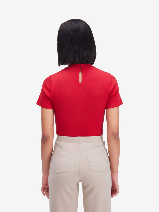 Women Red Cotton Top