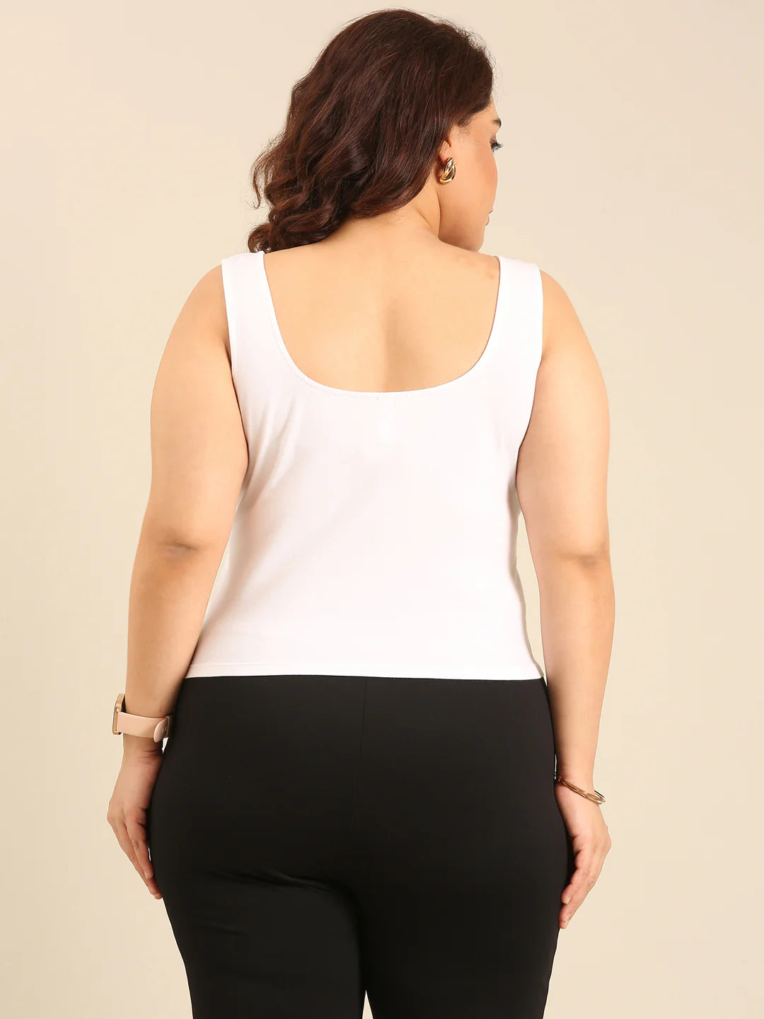 Women White Crop Top