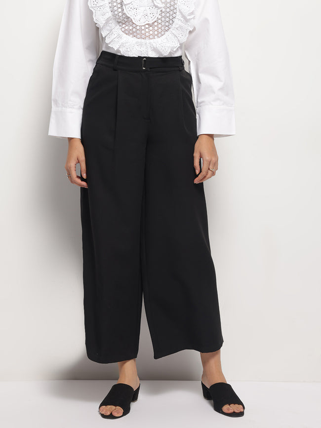 Women Wide-Leg High Waist Korean Style Pants