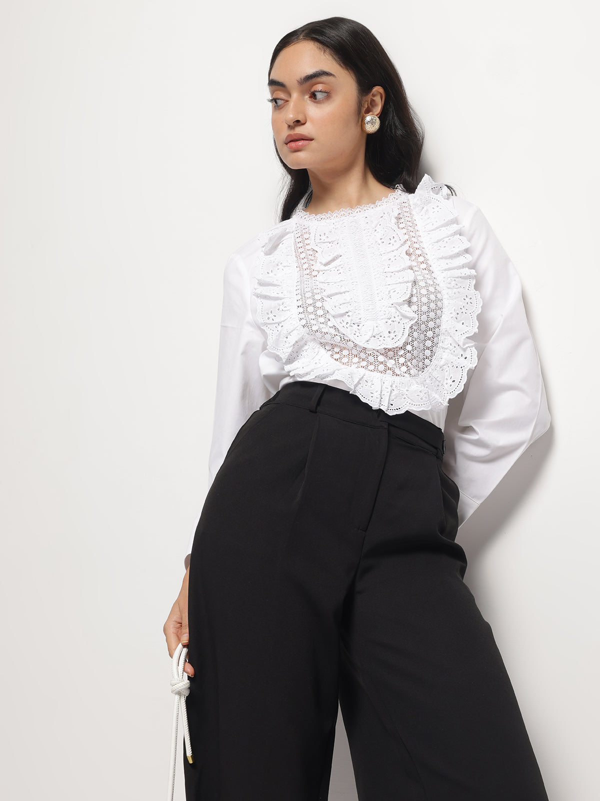 Women Wide-Leg High Waist Korean Style Pants