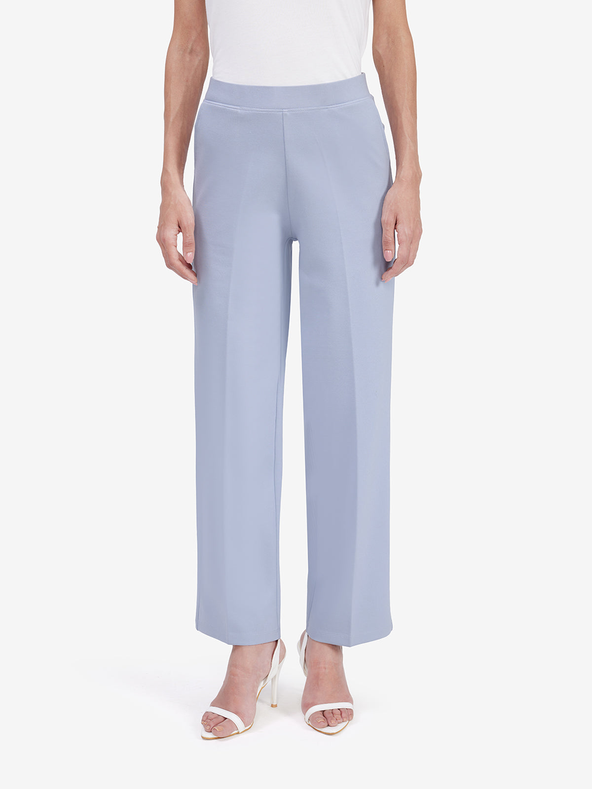 Women Blue Wide Leg Trouser
