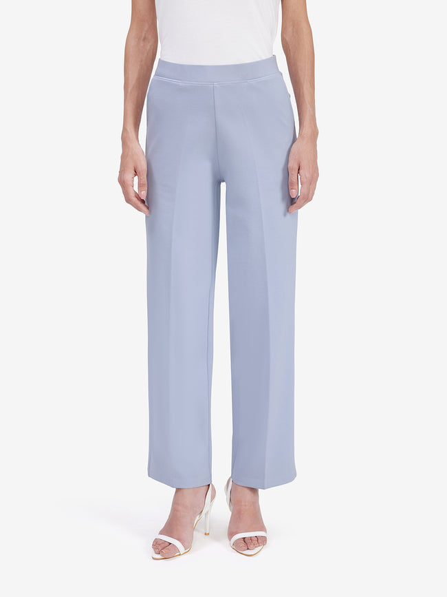 Women Blue Wide Leg Trouser