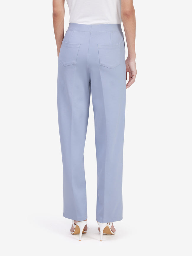 Women Blue Wide Leg Trouser
