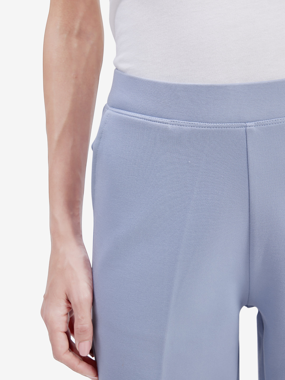 Women Blue Wide Leg Trouser