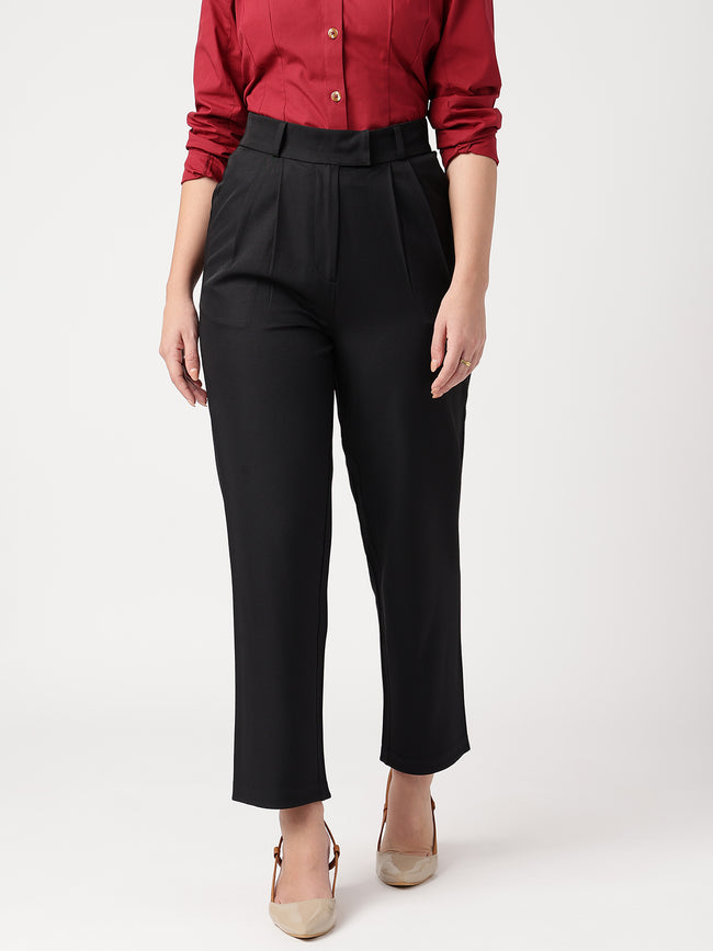 Women Classic Black Trousers