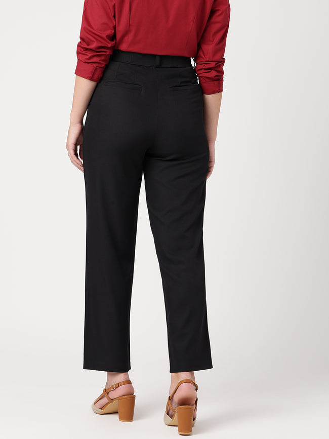 Women Classic Black Trousers