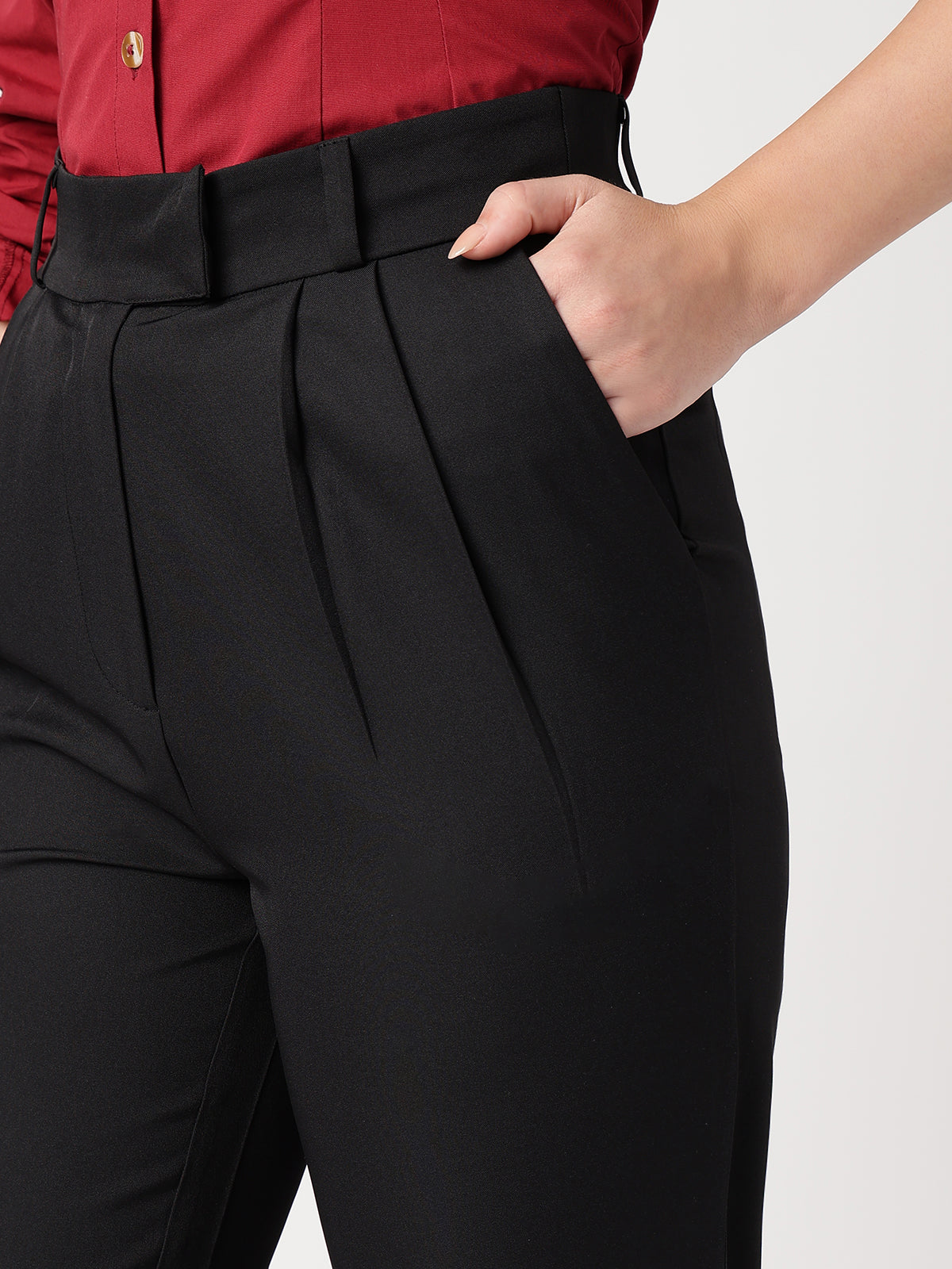 Women Classic Black Trousers