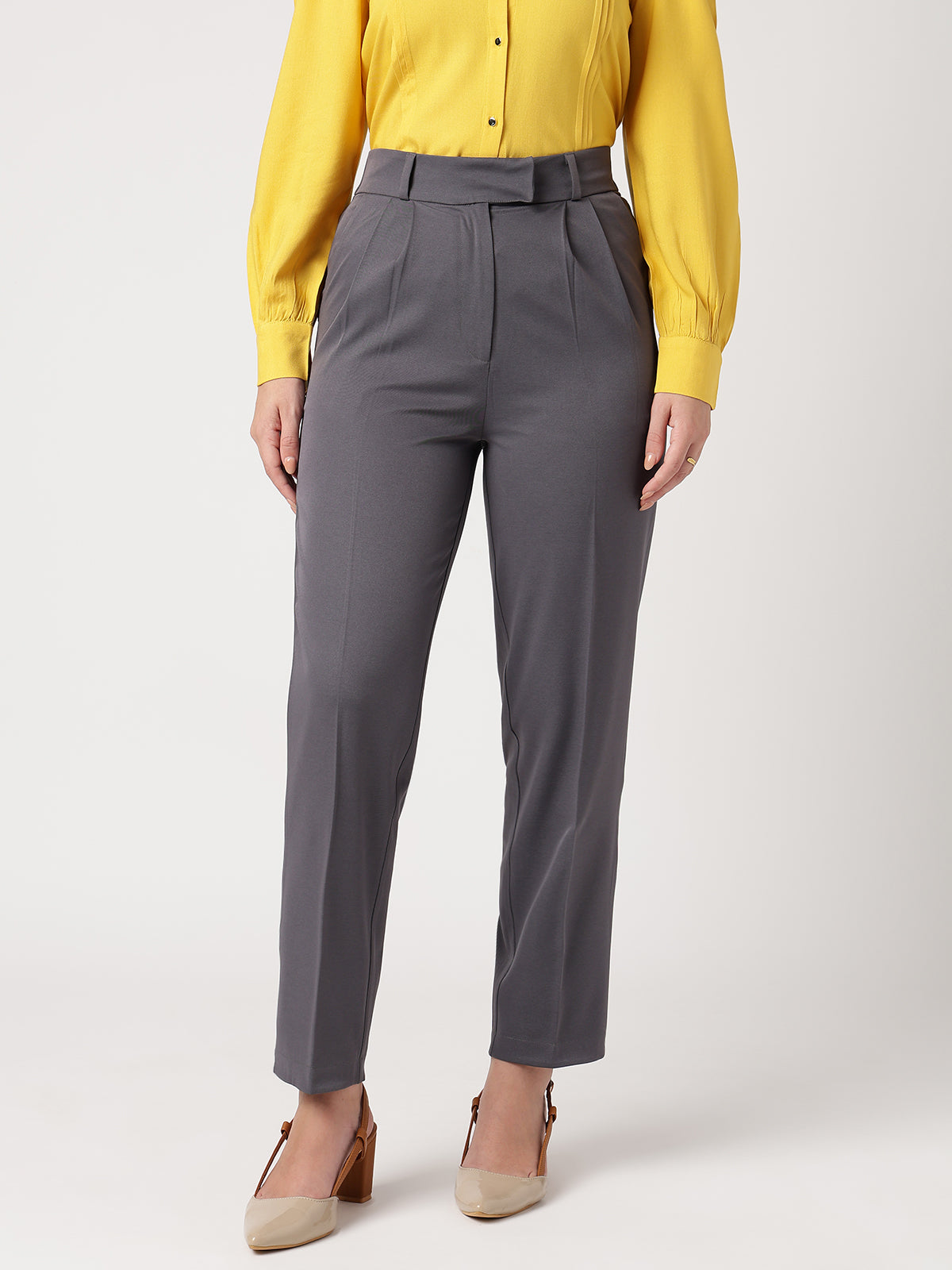 Women Classic Grey Trousers