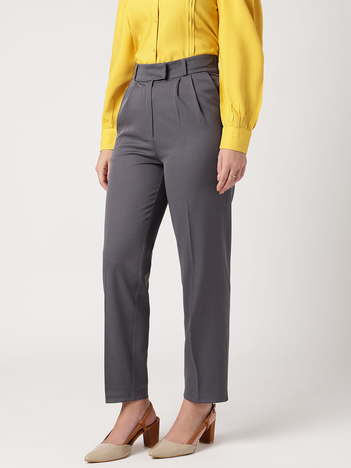 Women Classic Grey Trousers