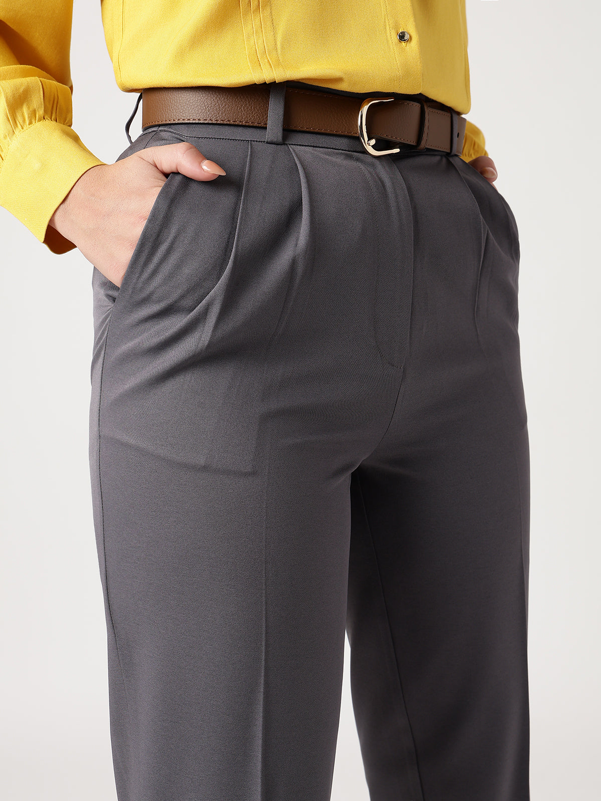 Women Classic Grey Trousers