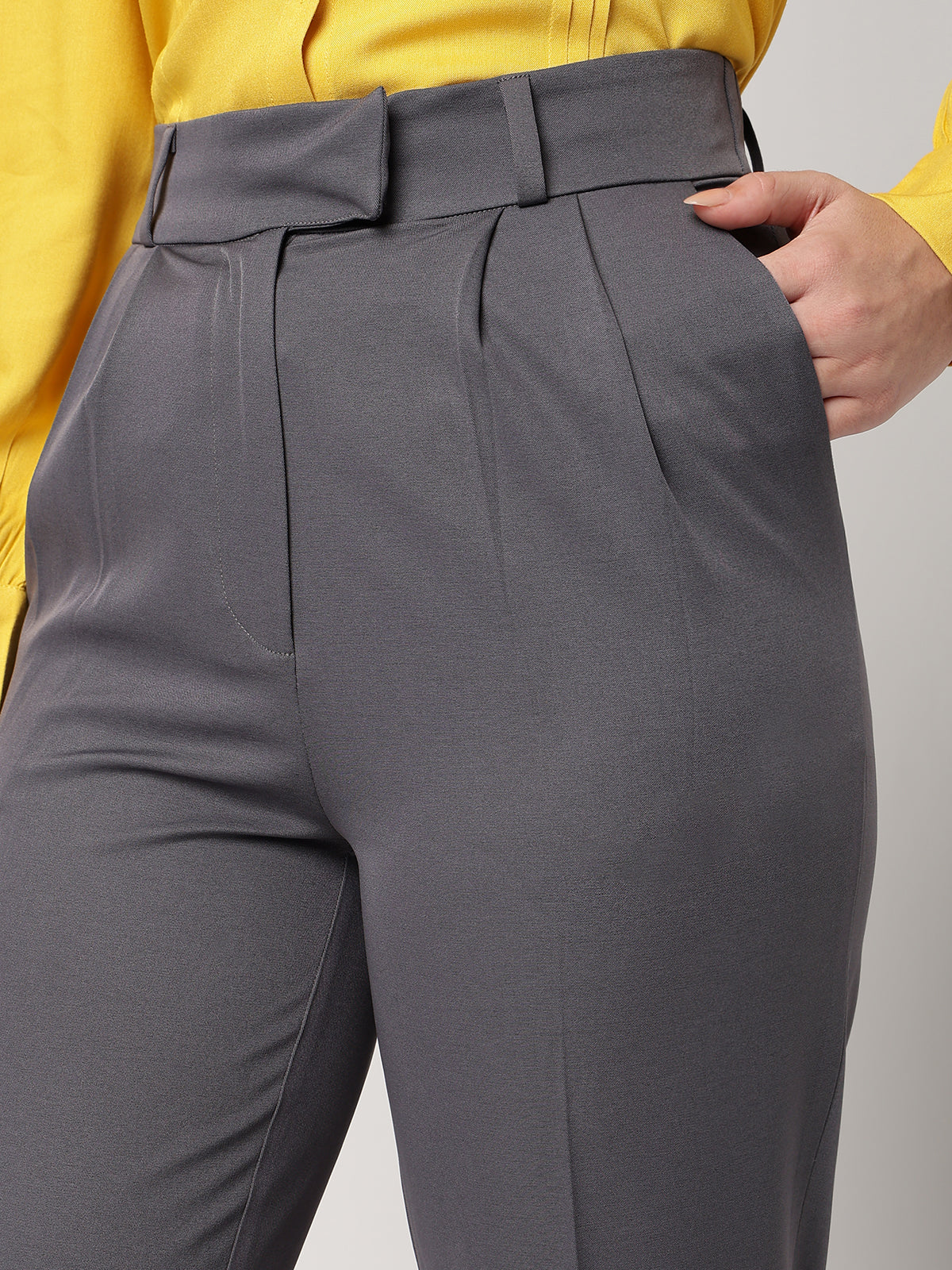 Women Classic Grey Trousers