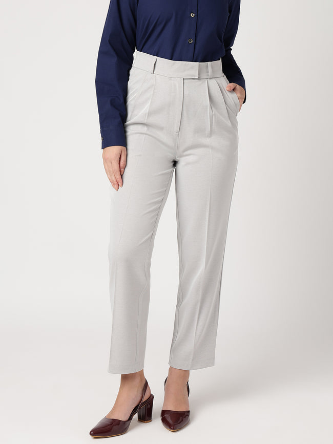 Women Classic White Trousers