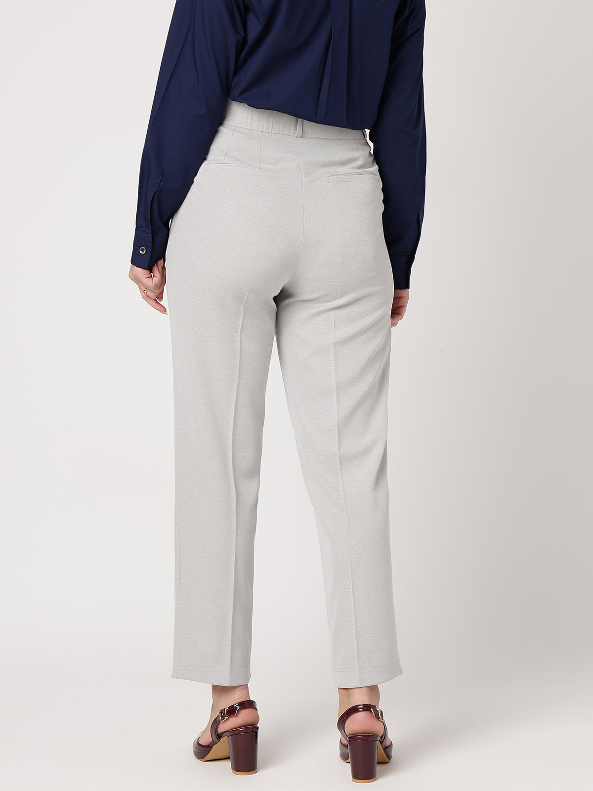 Women Classic White Trousers