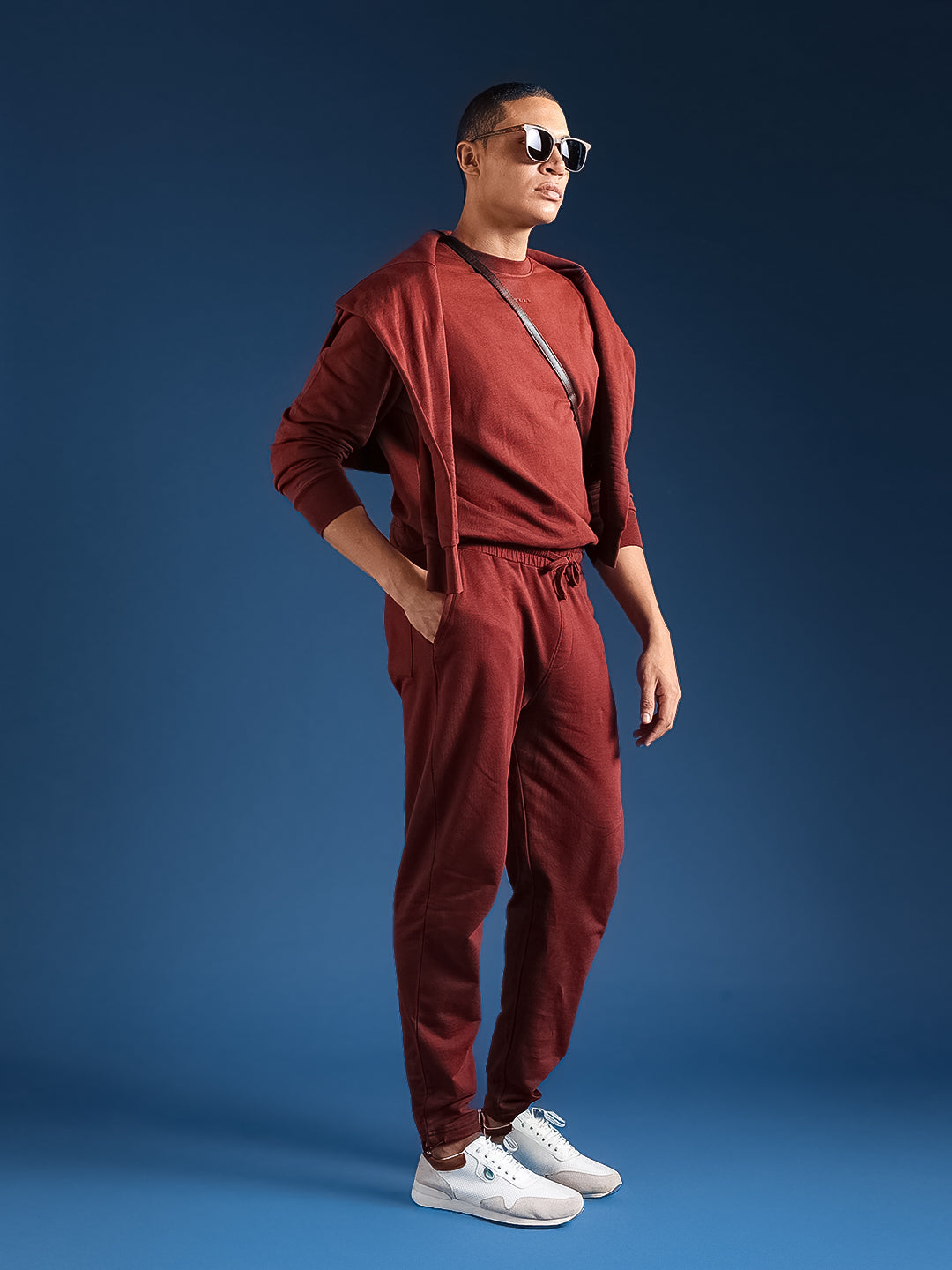 Men Solid Cotton Relaxed Fit Jogger