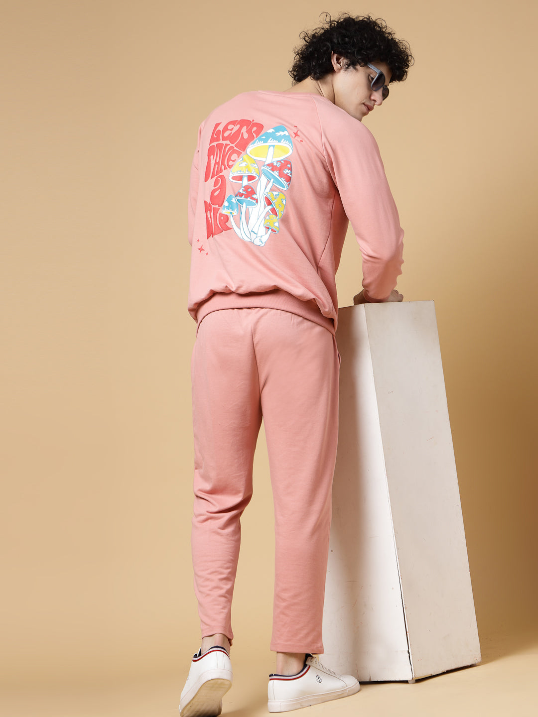 Men Magic Mushroom Oversized Puff Printed Coords