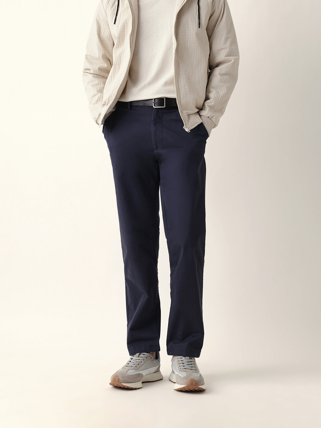 Men Solid Formal Trouser