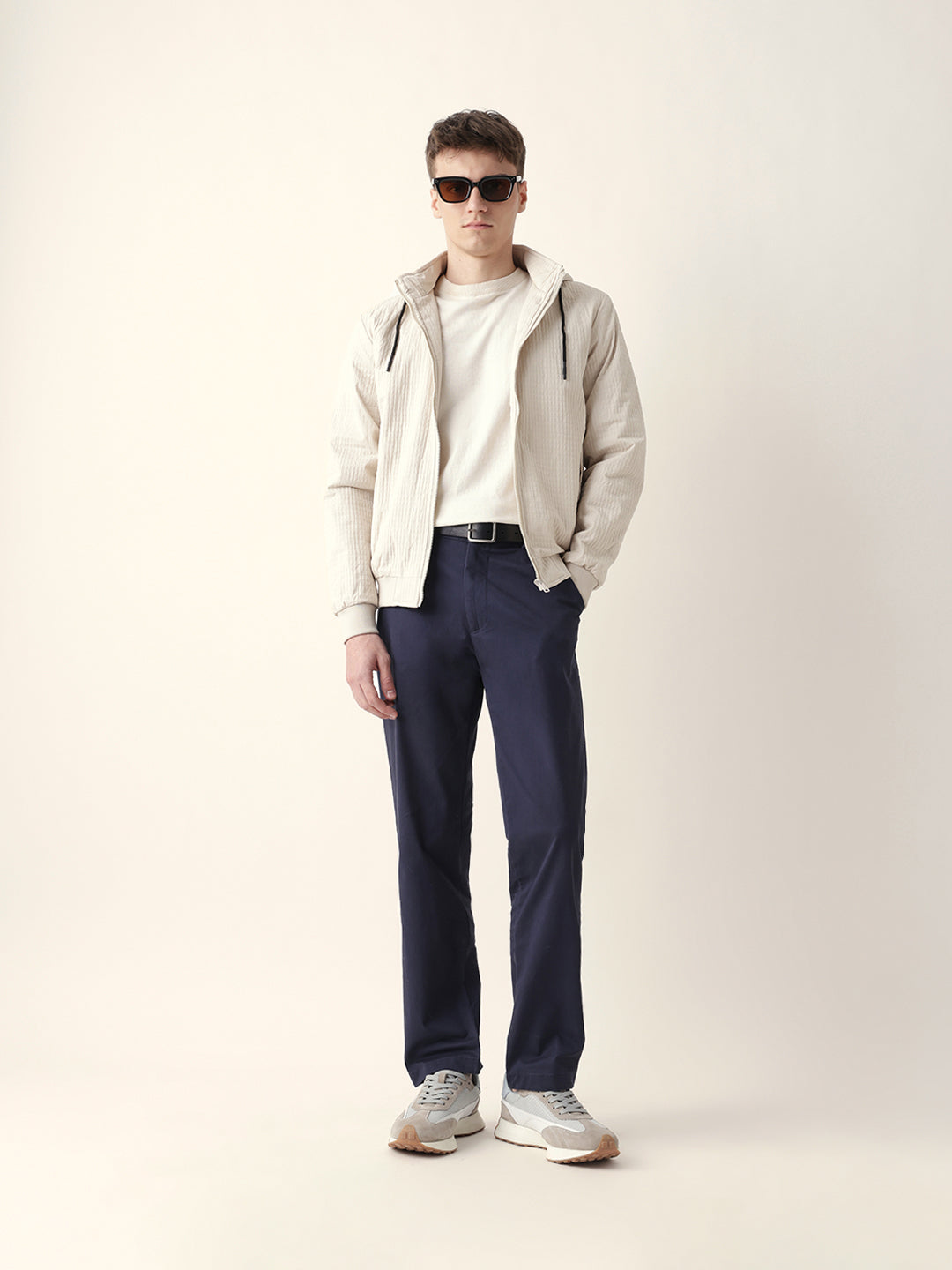 Men Solid Formal Trouser