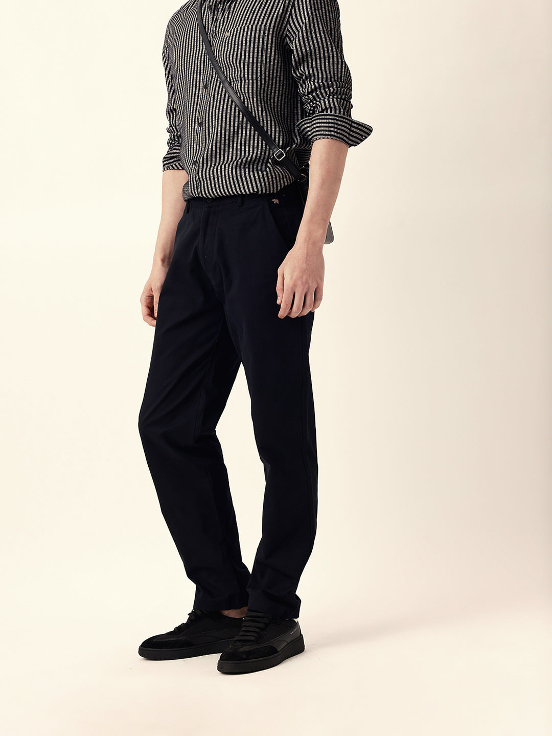 Men Solid Formal Trouser