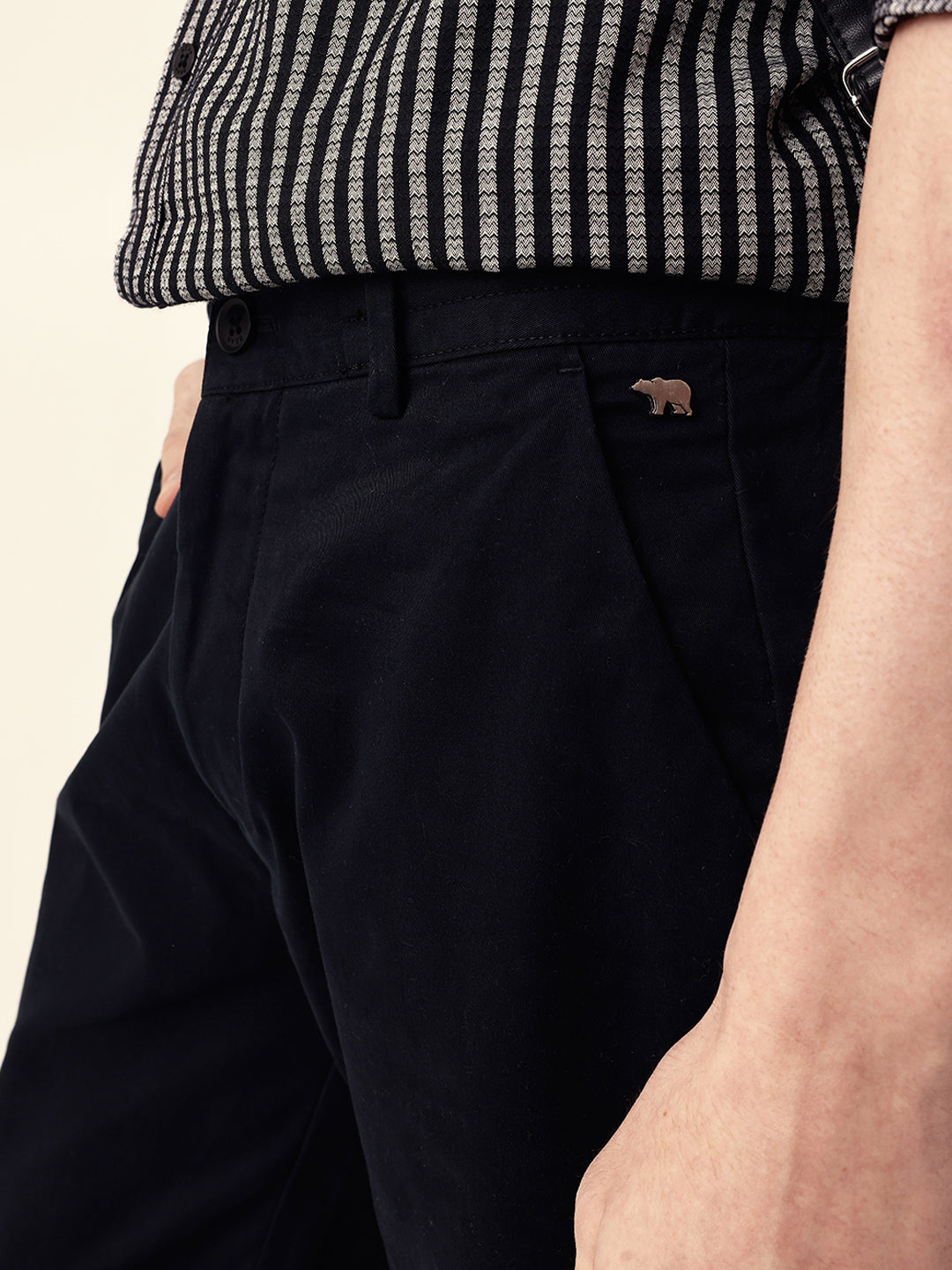 Men Solid Formal Trouser