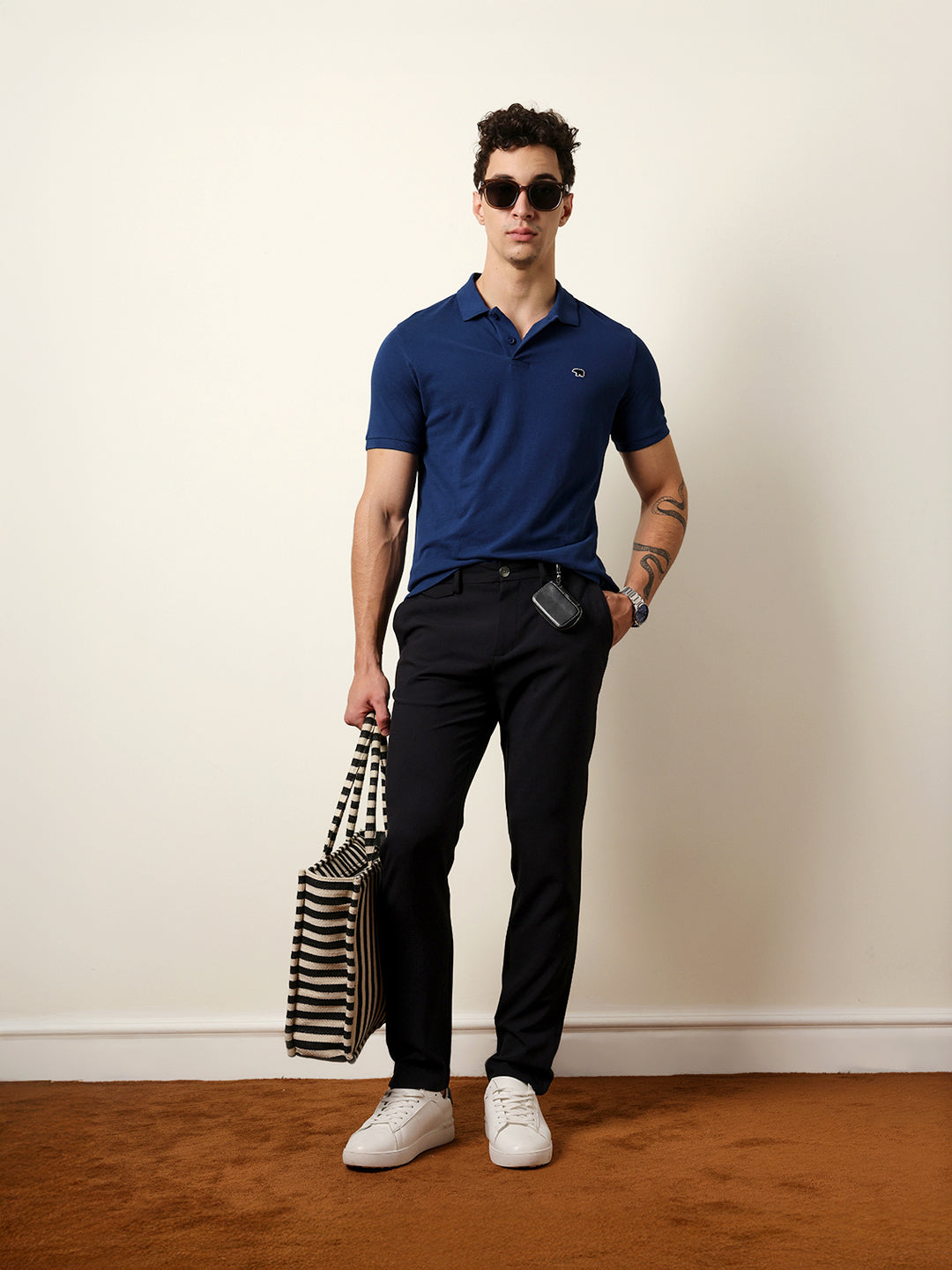 Men Solid Formal Trouser