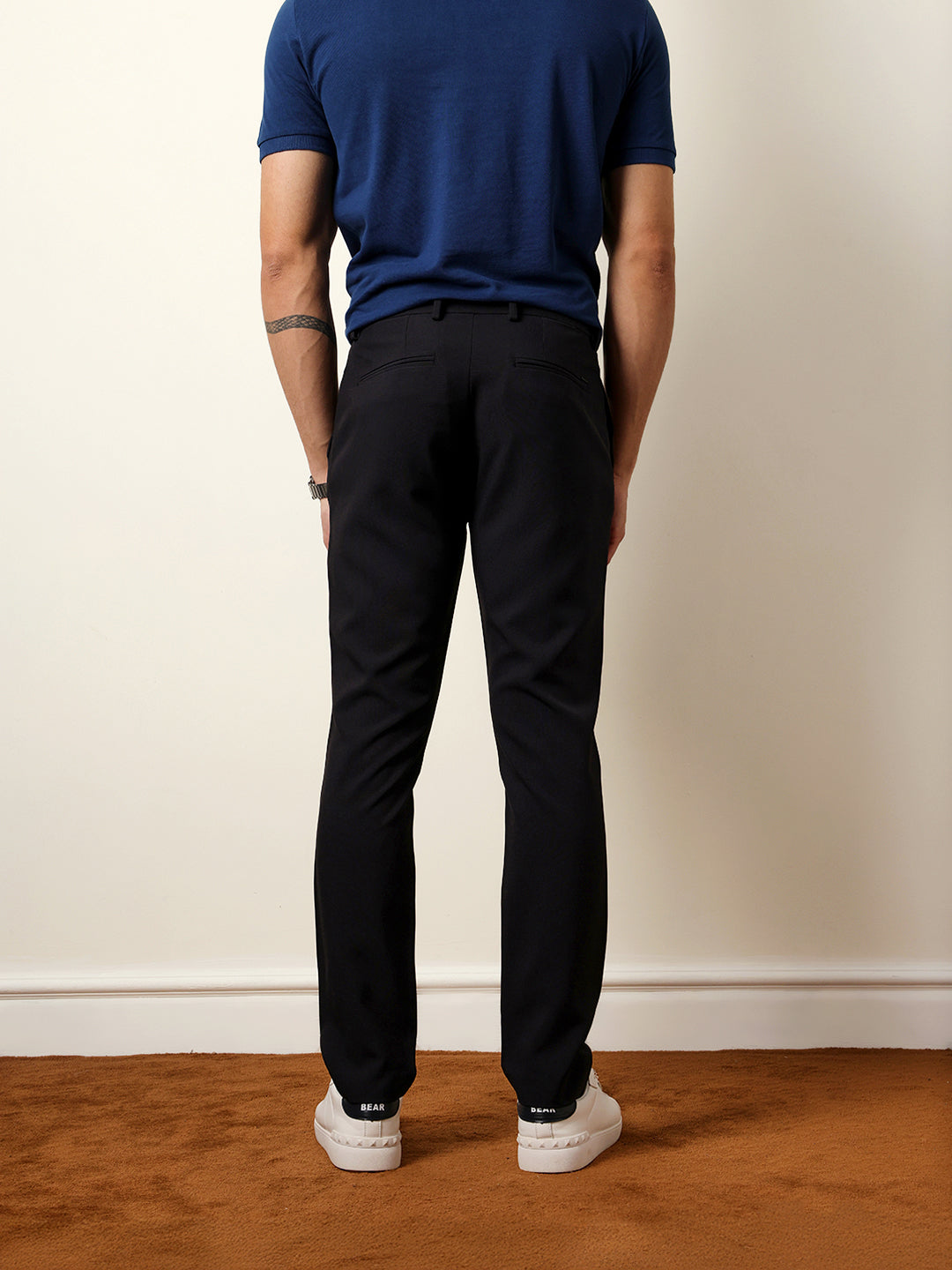 Men Solid Formal Trouser
