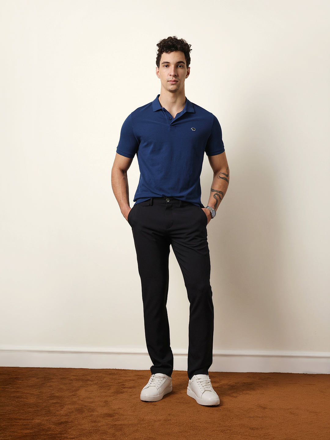Men Solid Formal Trouser