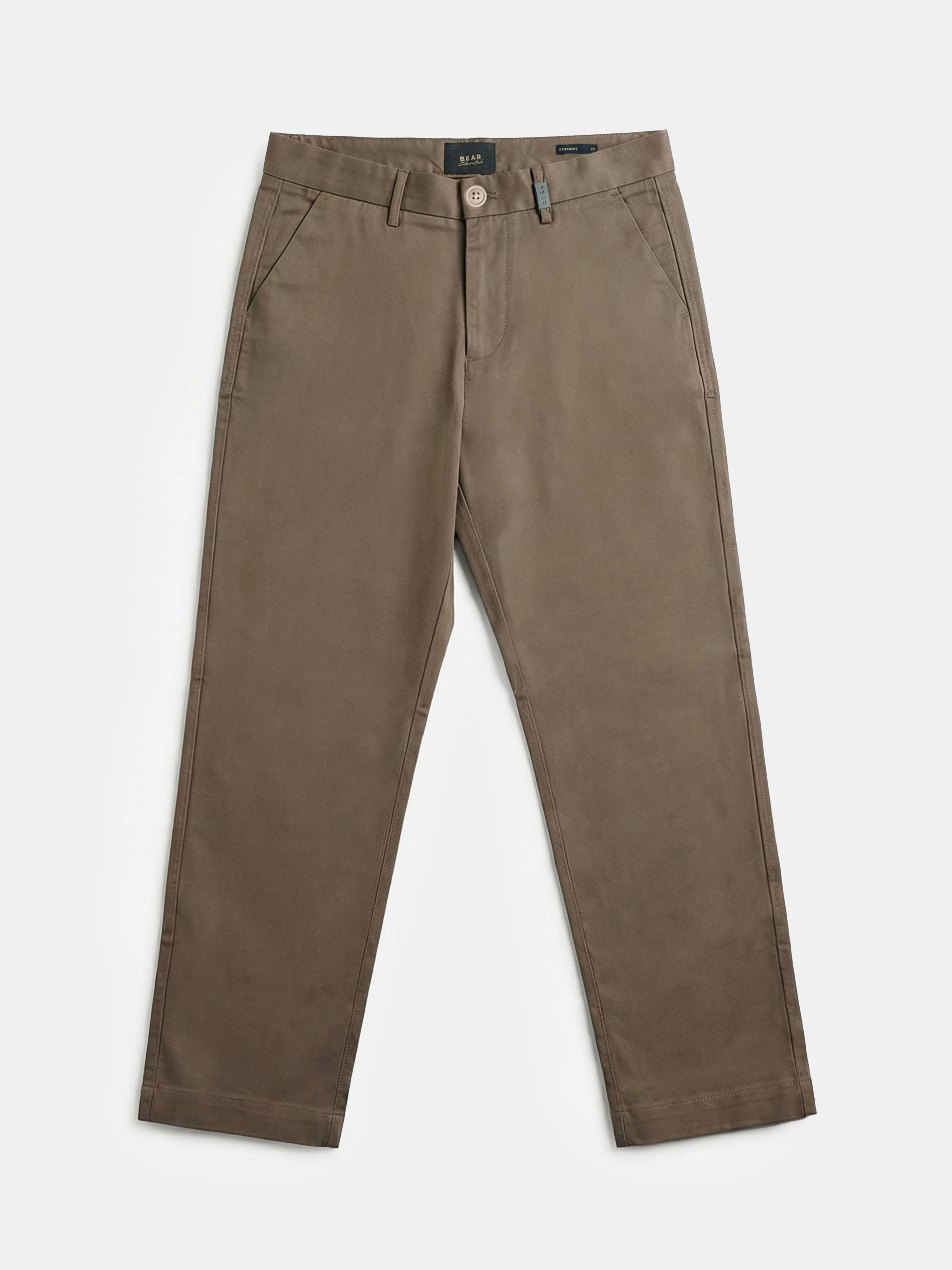 Men Brown Solid Cargo Pants