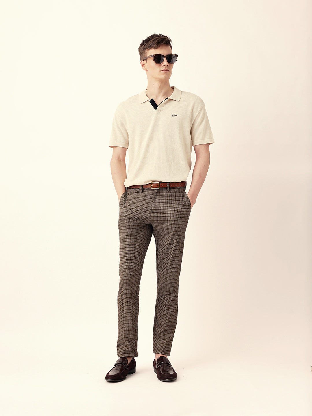 Men Solid Formal Trouser