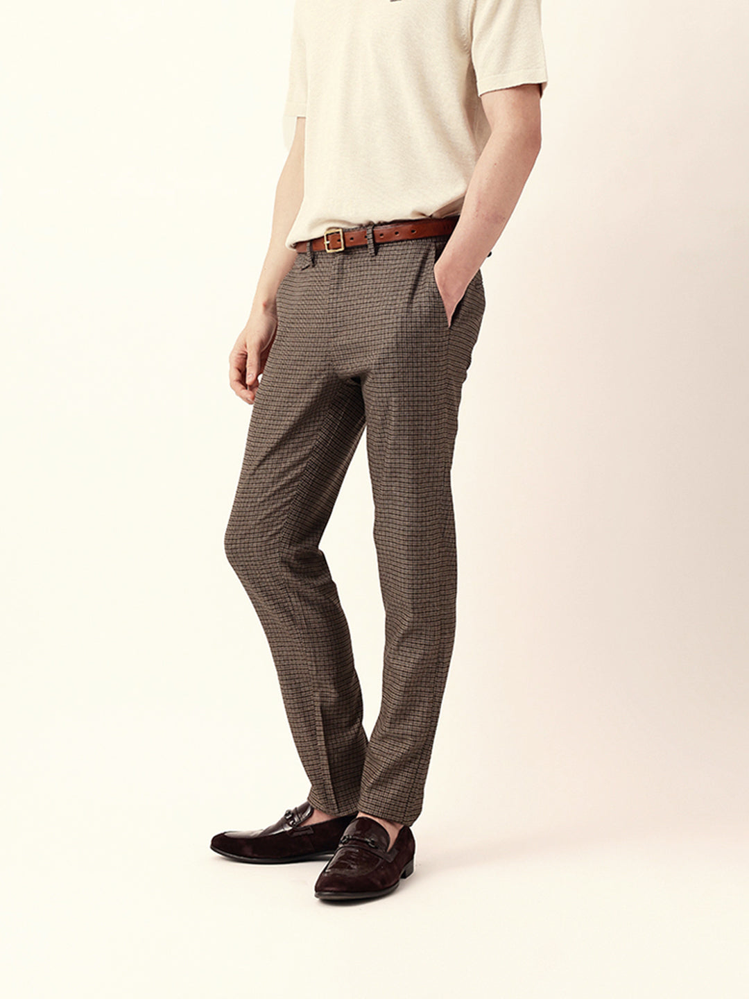 Men Solid Formal Trouser