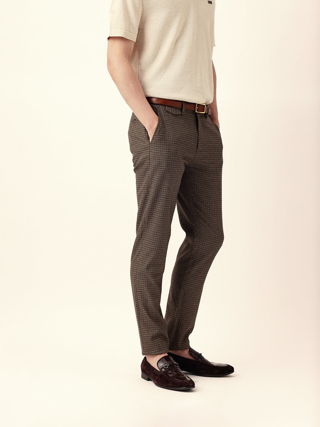 Men Solid Formal Trouser