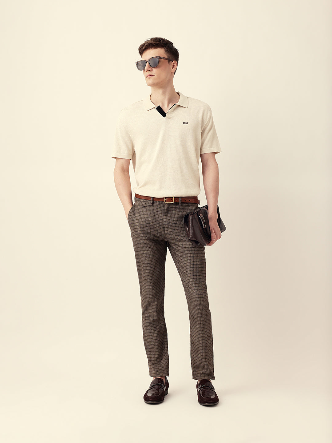 Men Solid Formal Trouser