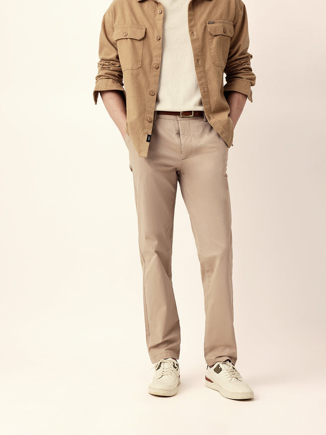 Men Solid Formal Trouser