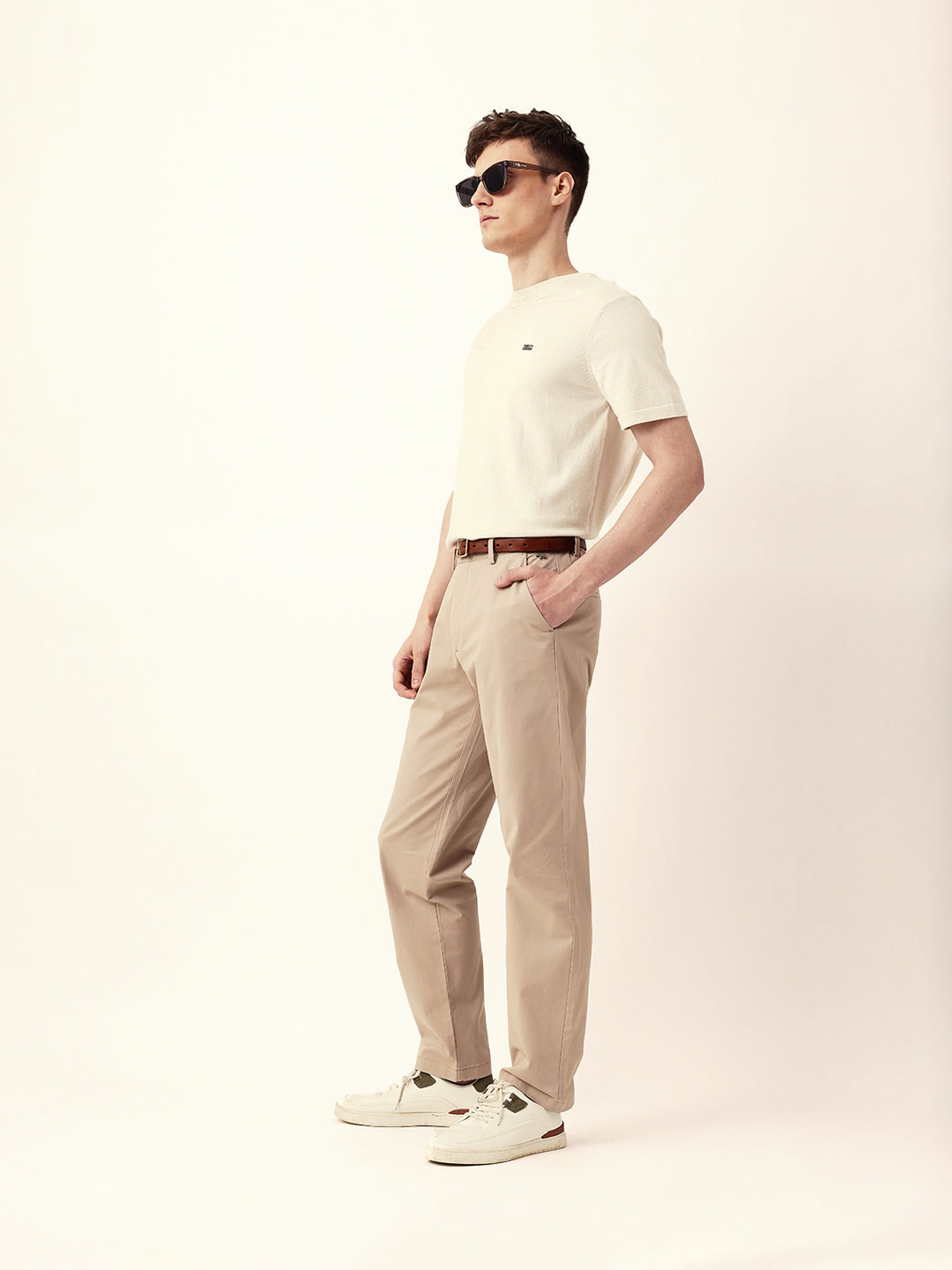 Men Solid Formal Trouser