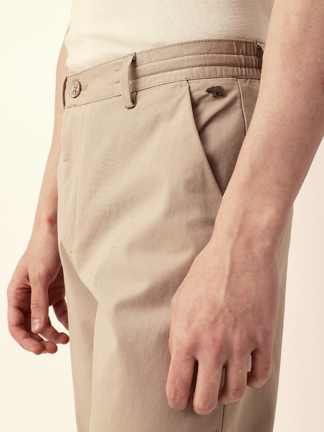 Men Solid Formal Trouser