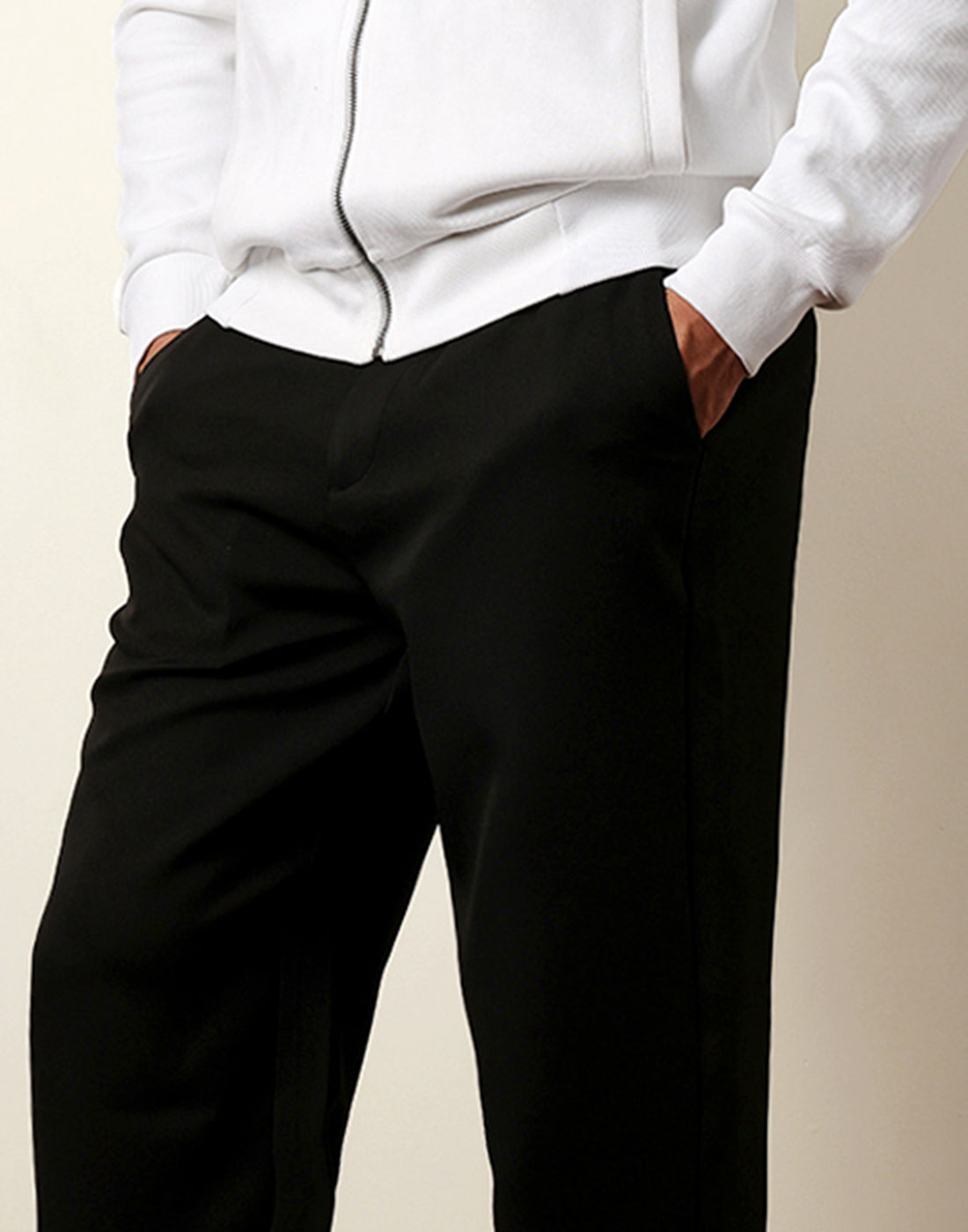Men Solid Casual Trouser