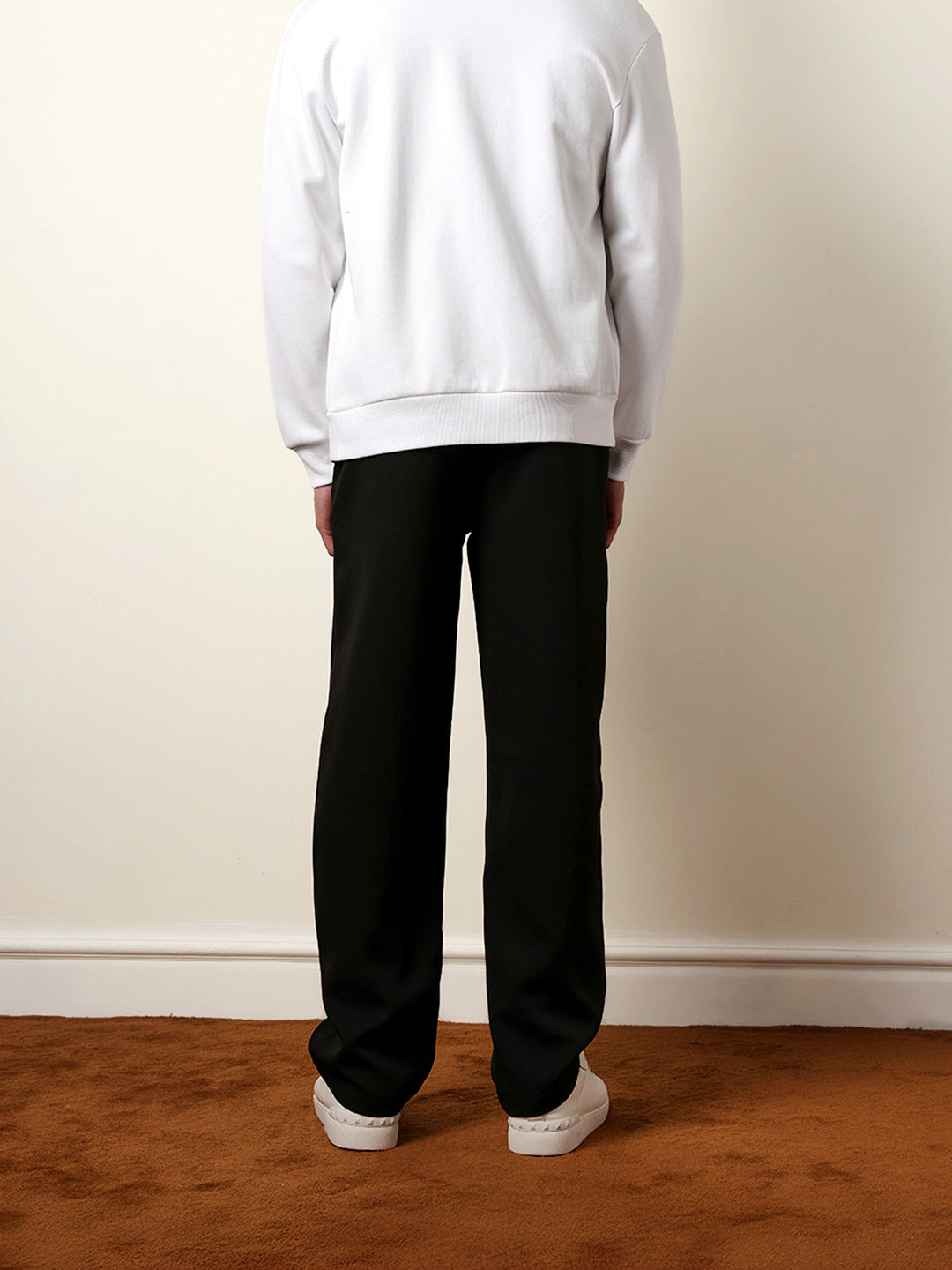 Men Solid Casual Trouser