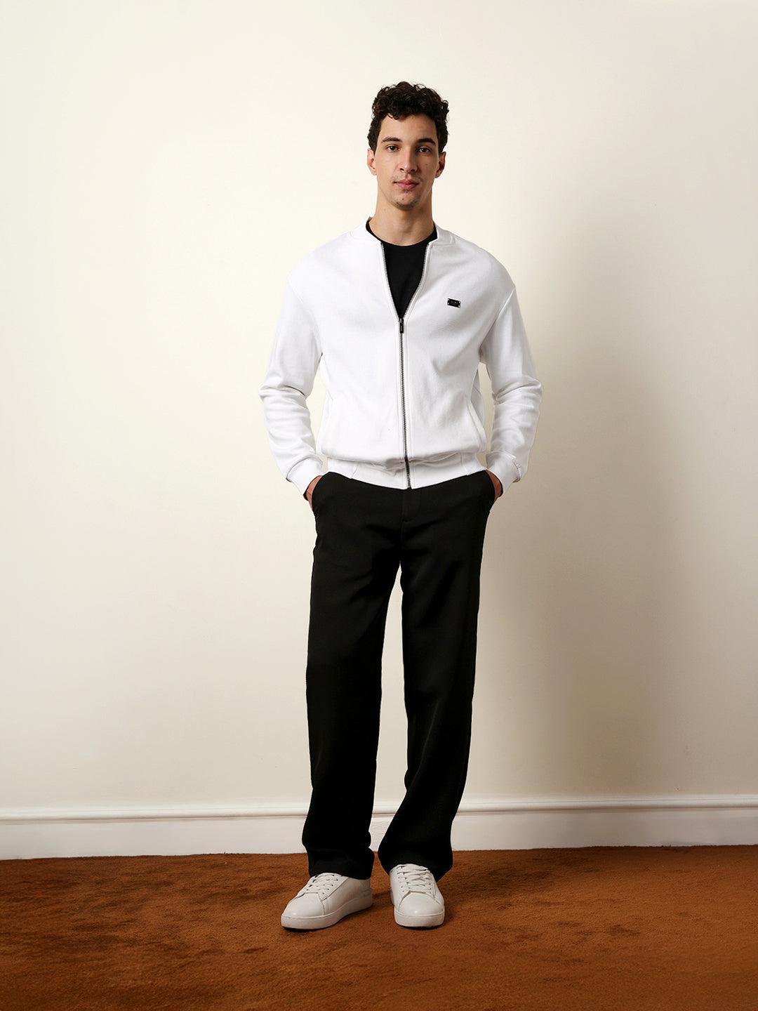 Men Solid Casual Trouser