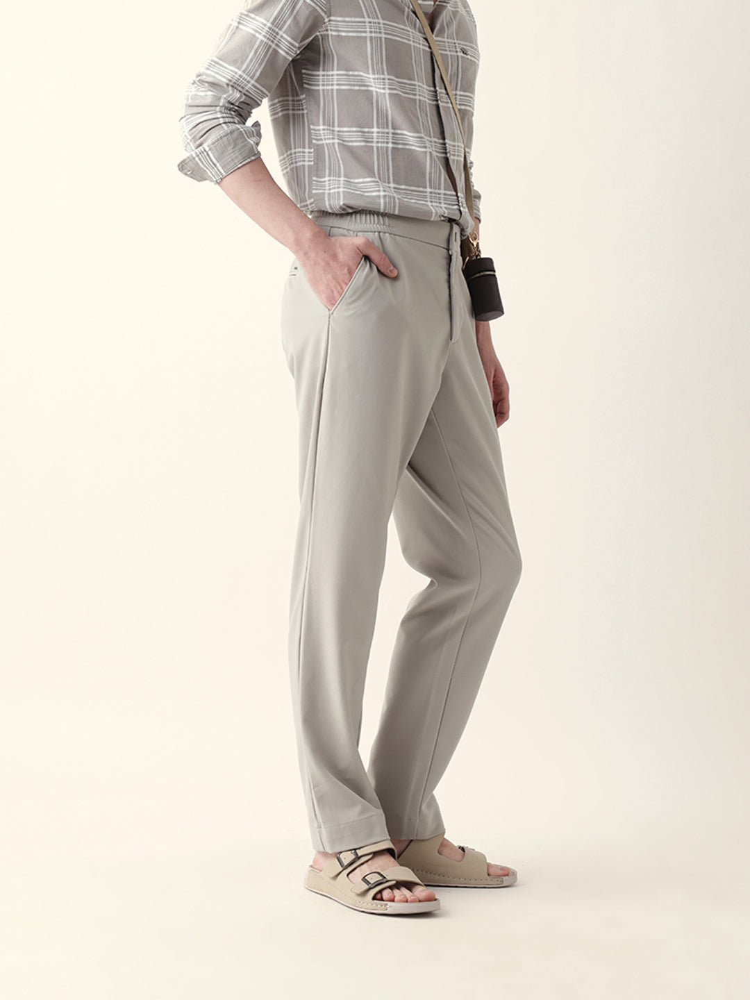 Men Solid Formal Trouser