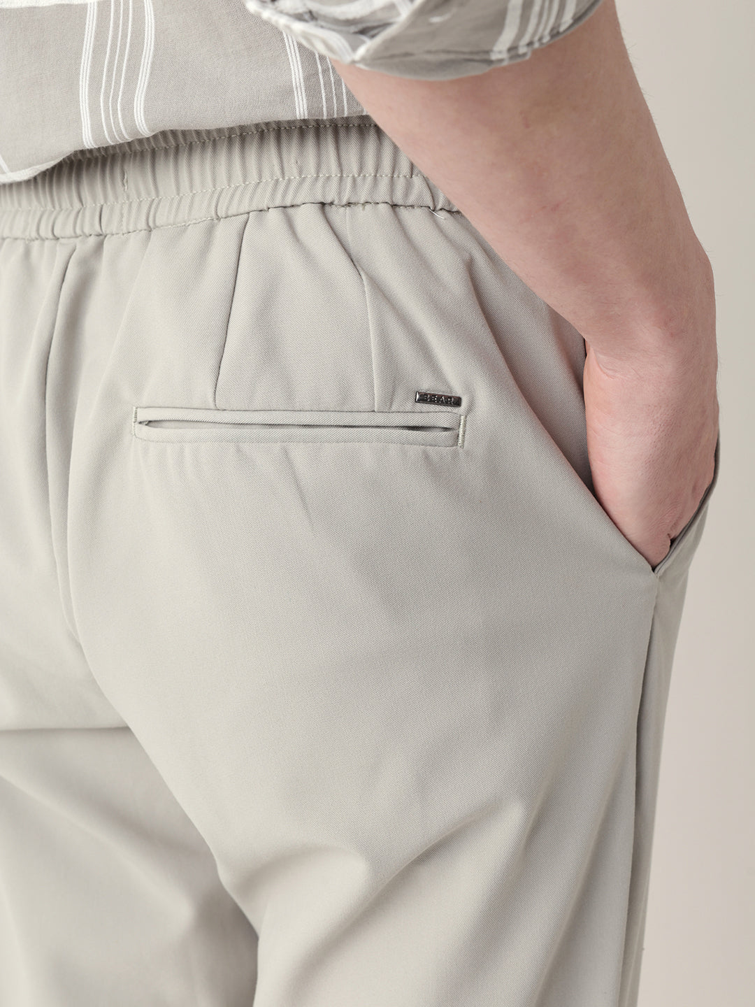 Men Solid Formal Trouser