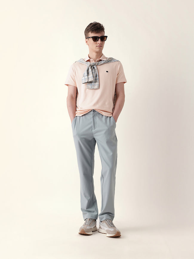 Men Solid Formal Trouser
