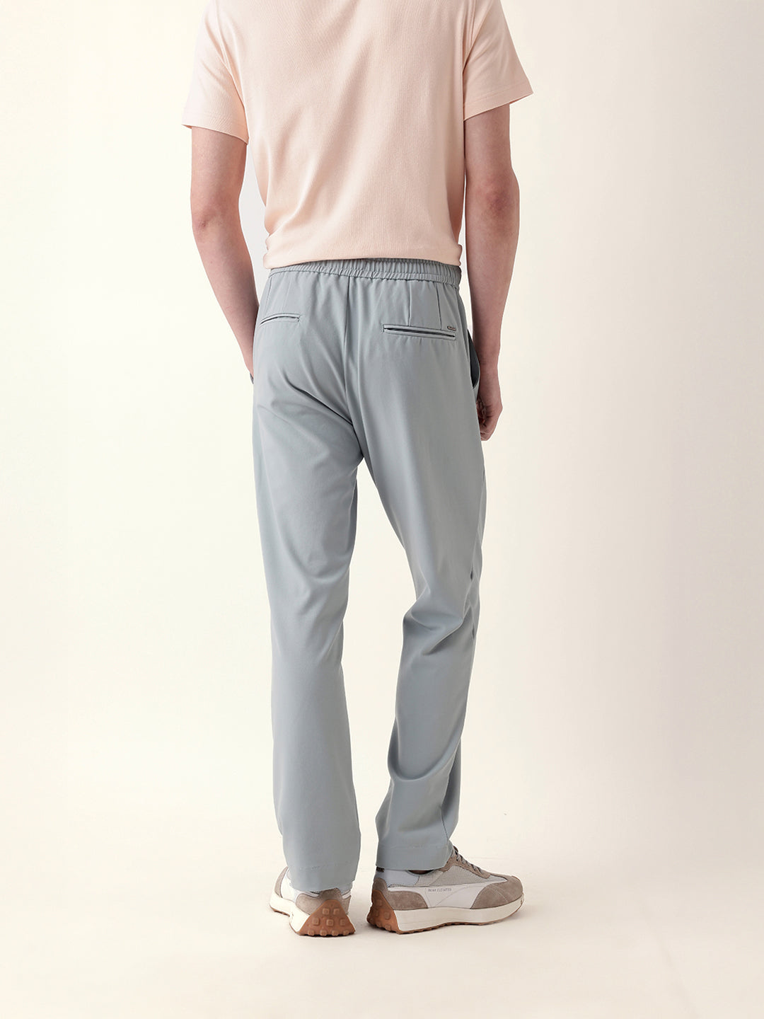 Men Solid Formal Trouser