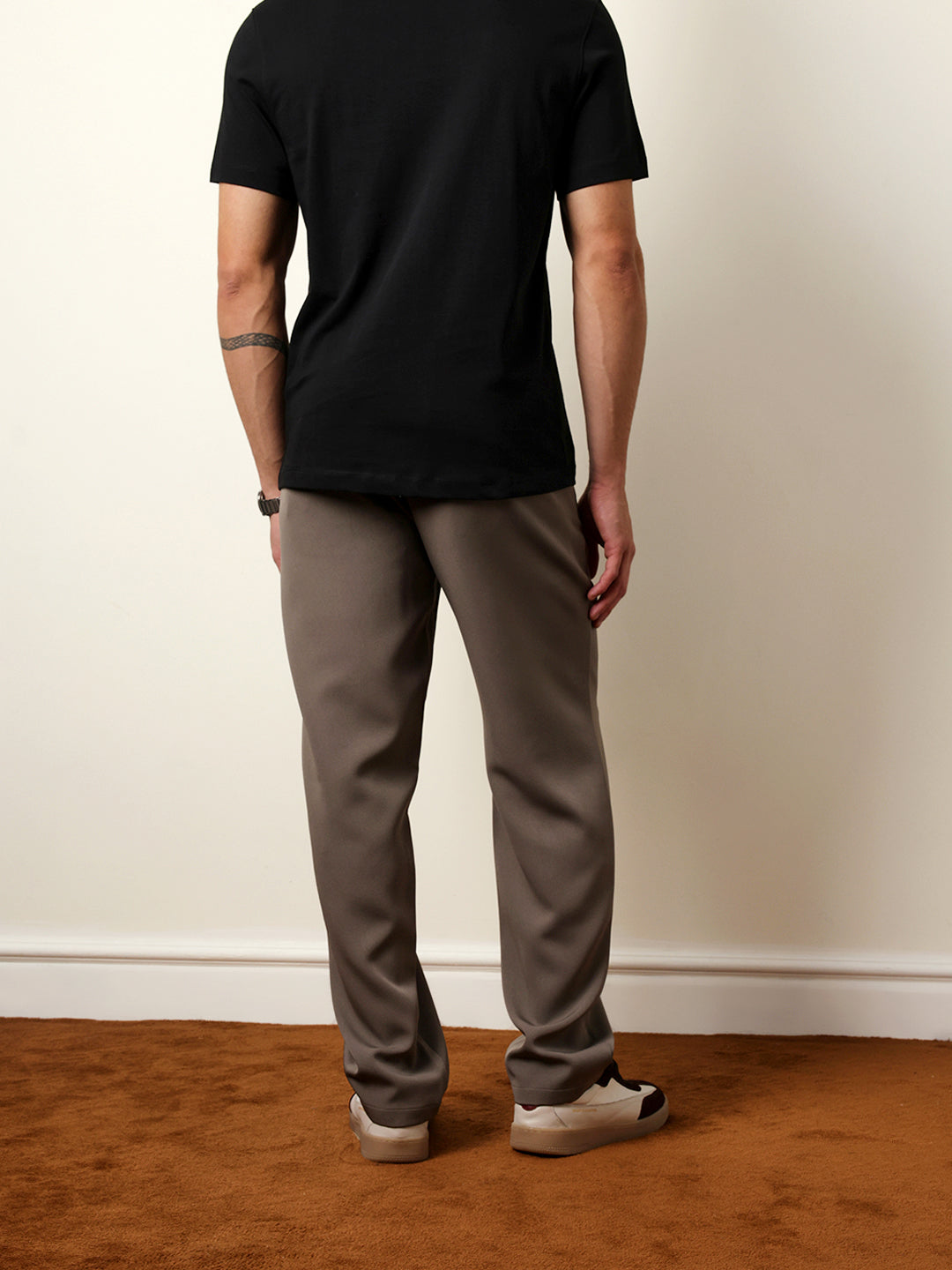 Men Solid Casual Trouser