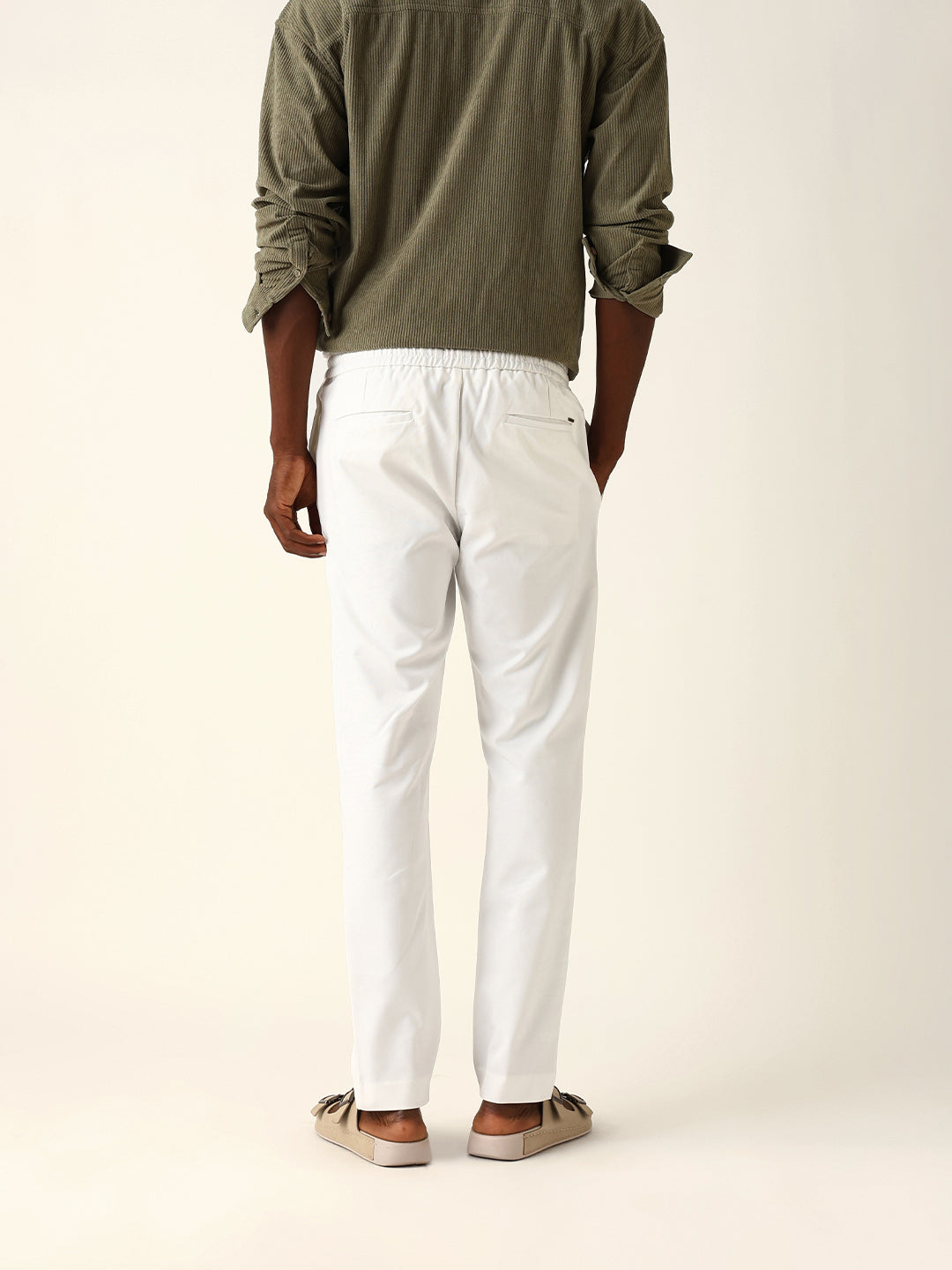 Men Solid Formal Trouser